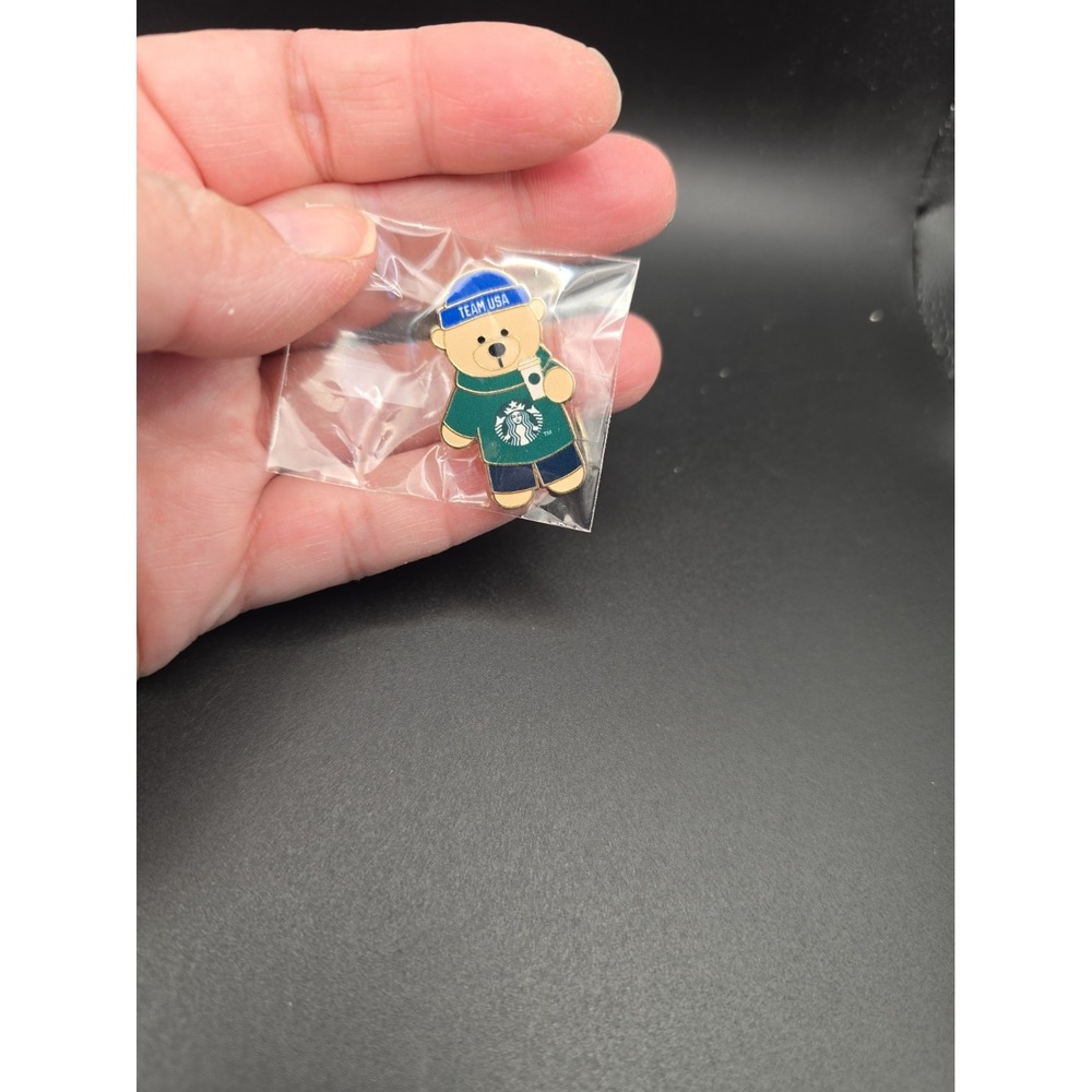 Starbucks Team USA Bear Pin – Select Employee Exclusive – Unreleased